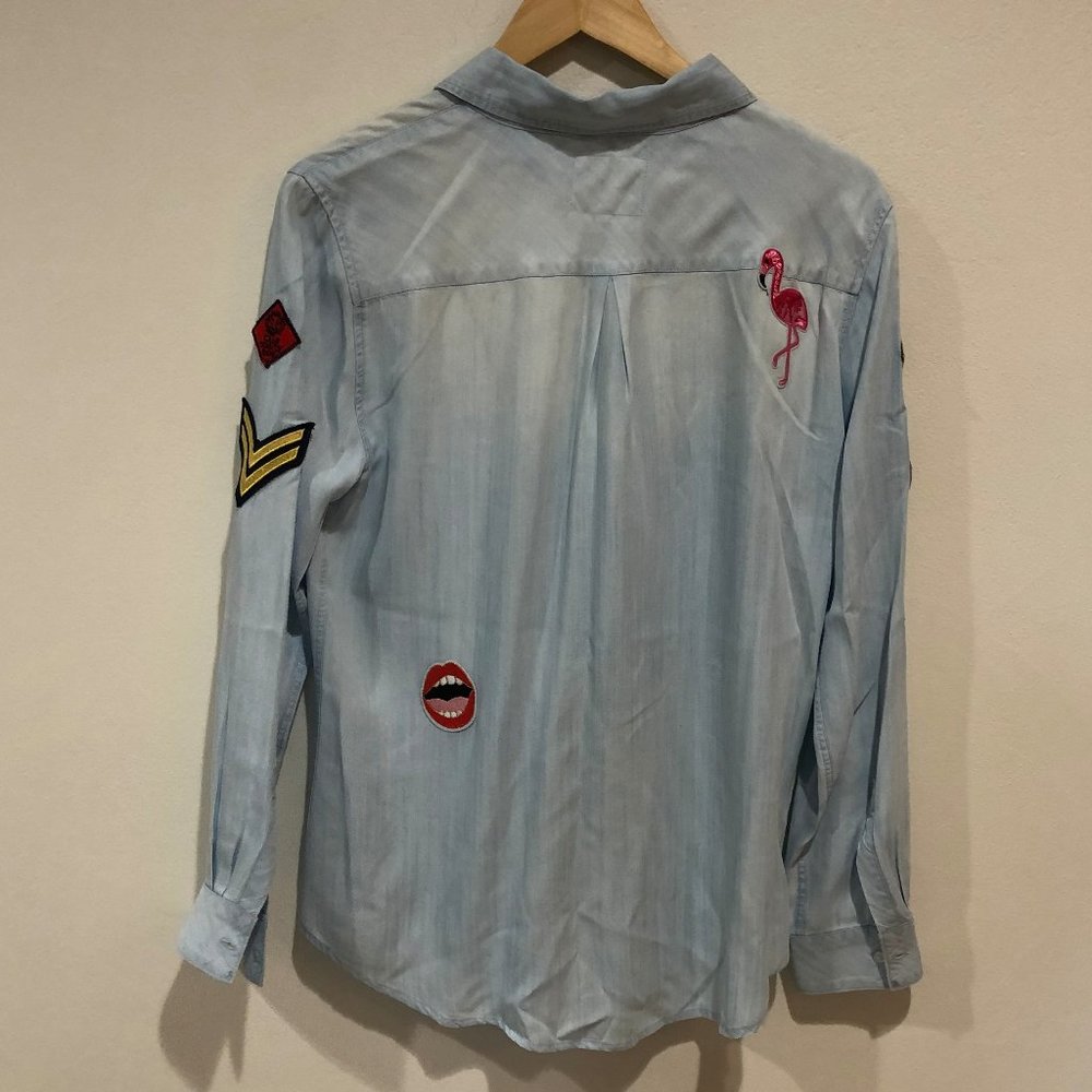 Soft Button Up With Vintage Patches - image 2